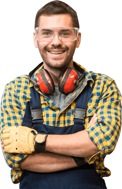 Smiling contractor